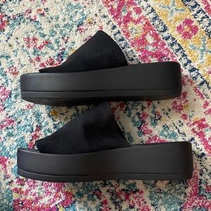 COPY - Steve Madden black Slinky Platform Sandal sz 10